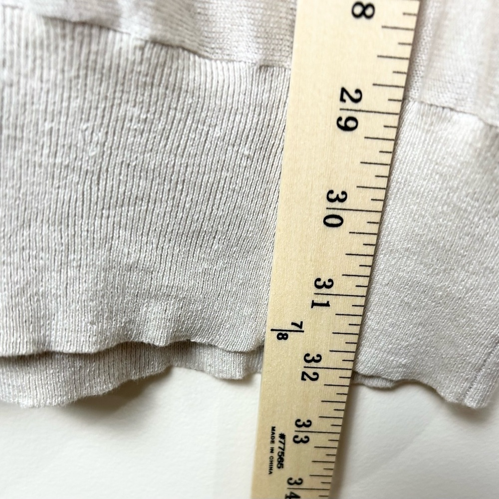 Eileen Fisher Dolman 3/4 Sleeve Top Women’s XL LINEN Oversized Sparkly Mature - Picture 9 of 11